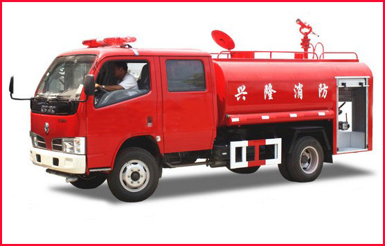 4噸東風福瑞卡雙排座消防灑水車價格3